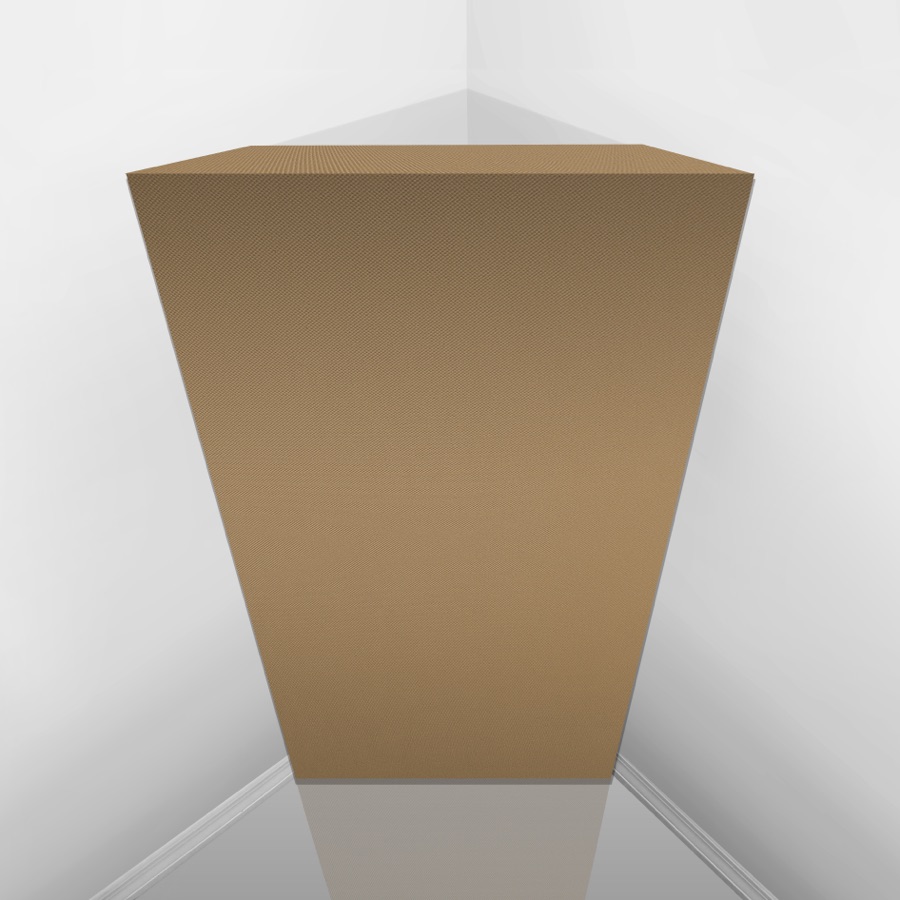 Acoustimac Low Frequency Bass Trap DMD 4 ft x 2 ft x 4 in, Black Corner