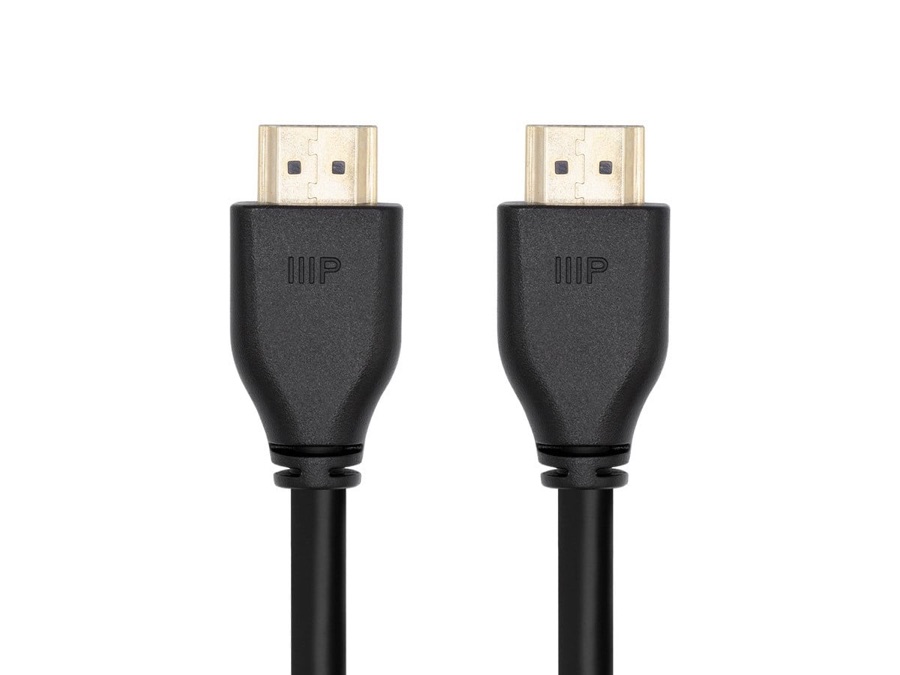 Monoprice 8K Certified Ultra High Speed HDMI 2.1 Cable, CL2 In-Wall Rated, 30AWG, 10 ft, Black