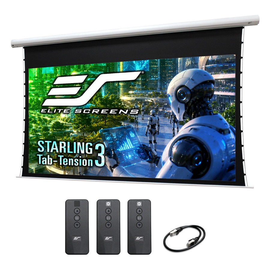 Elite Screens Starling Tab-Tension 3 120-inch 16:9 Motorized (STT120XWH3)