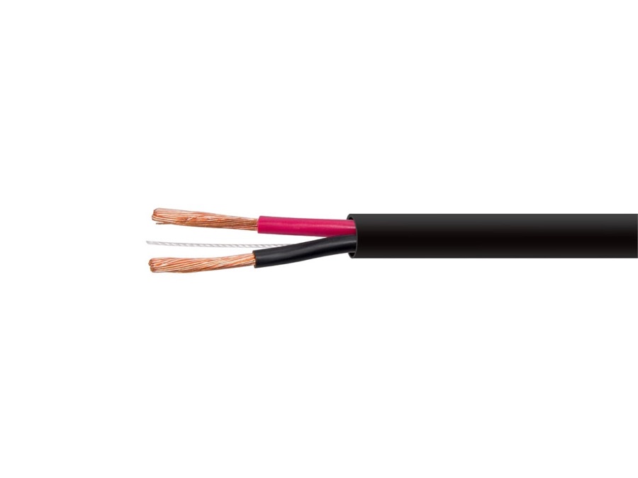 Monoprice Speaker Wire, CL2 Rated, 2-Conductor, 12AWG, 99.9% Oxygen-Free Pure Bare Copper, 100 Feet, Black